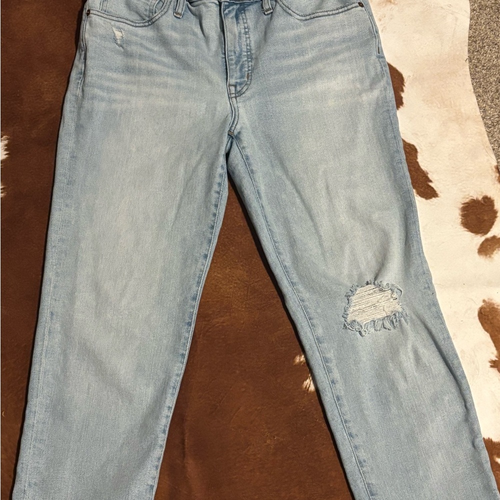 Madewell mid rise classic straight